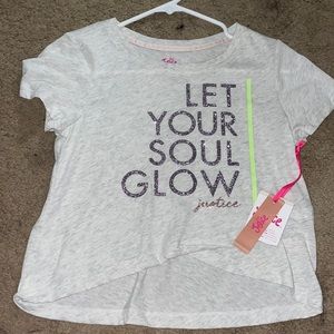 Justice sports shirt! Never worn!!!!! Coll x Cross tee Price-10 Brand~Justice